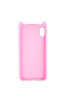 Moskova, Rusya - 01 / 23 / 2020: iPhone X / HS 'i kapsayan plastik kaplama, çok renkli, hayvan çizimleriyle