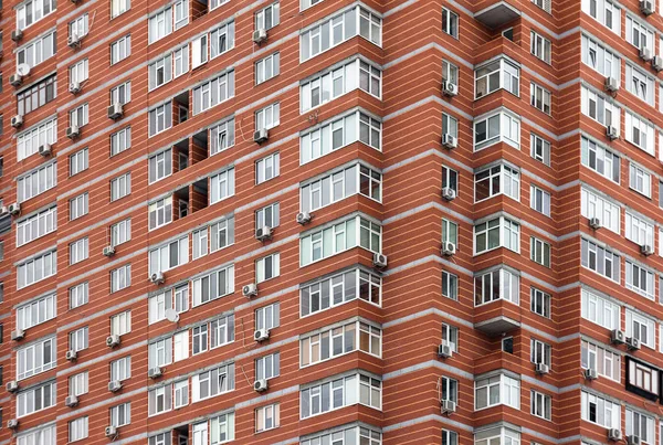 Fragment of facade of modern building — Stockfoto