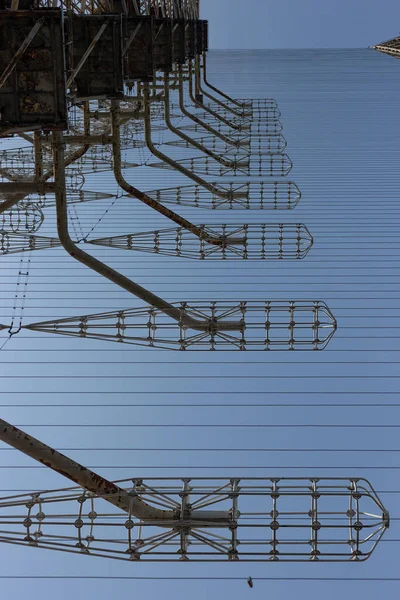 Antennes géantes du radar secret militaire soviétique de Duga — Photo