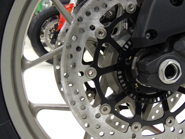 Powerhouse Motorcycle Brake Calipers Detalhado Foto stock — Fotografia de Stock