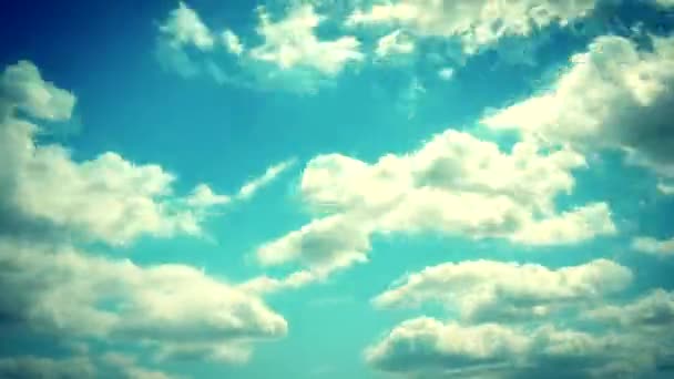 Time Lapse Video Grey White Rainy Clouds Running Horizon Sunny — Stock Video