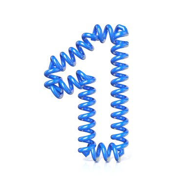 Bahar, bir 1 3d kablosu numarası spiral