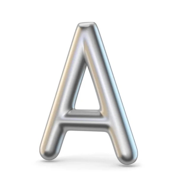 Metal alphabet symbol. Letter A 3D — Stock Photo, Image