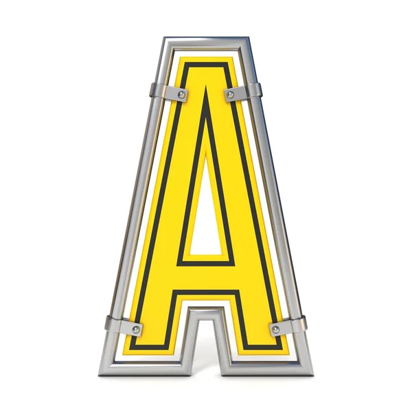 Знак дорожнього руху FONT-літери A 3D — стокове фото