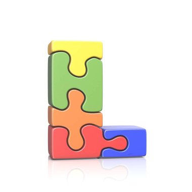 L harfi jigsaw puzzle 3d