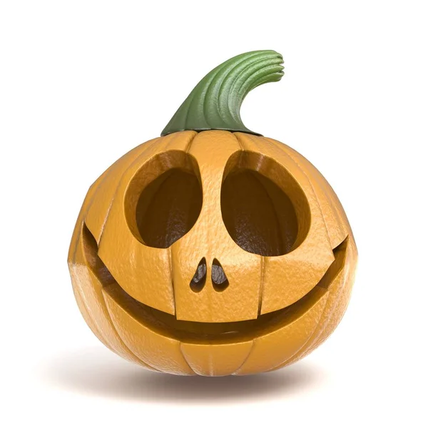Abóbora de Halloween Jack O Lanterna 3D — Fotografia de Stock