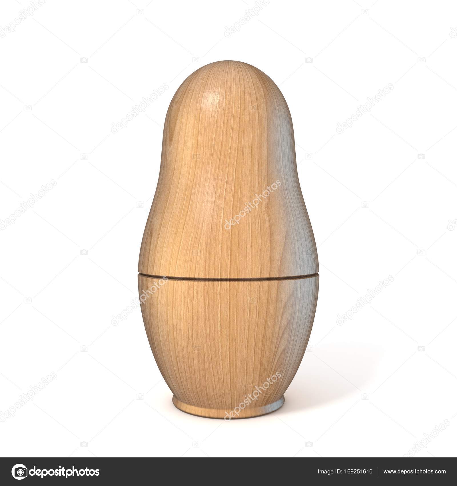 unpainted matryoshka dolls