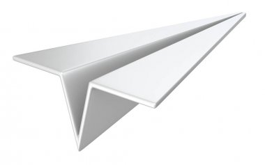 Kağıt uçan uçak 3d