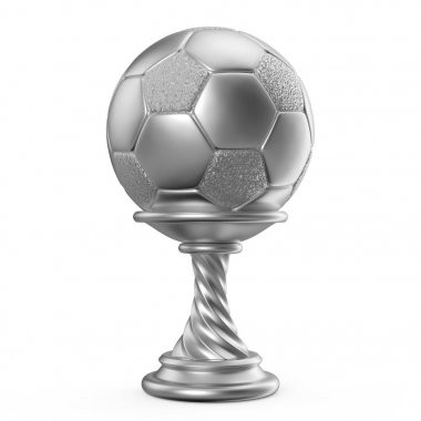 Gümüş kupa Kupası futbol futbol 3d