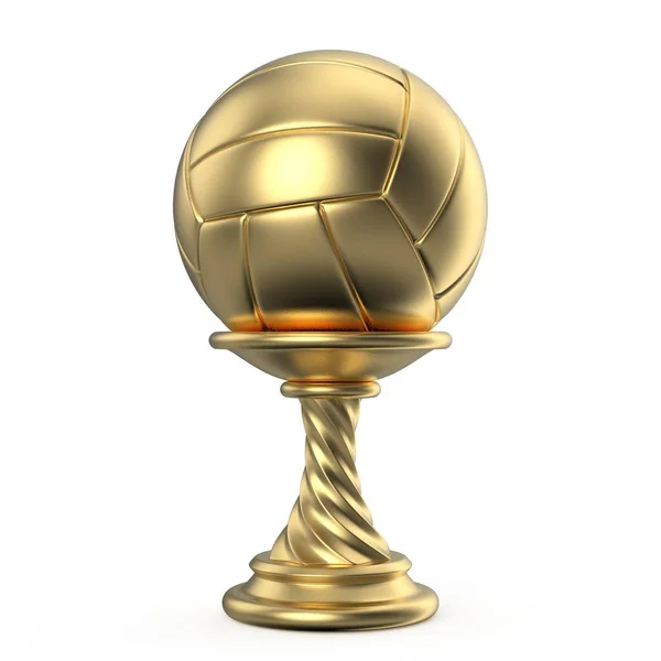 Gold-Pokal-Volleyball 3d — Stockfoto