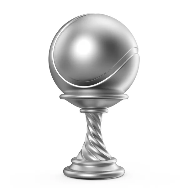 Silber Pokal Tennis 3d — Stockfoto