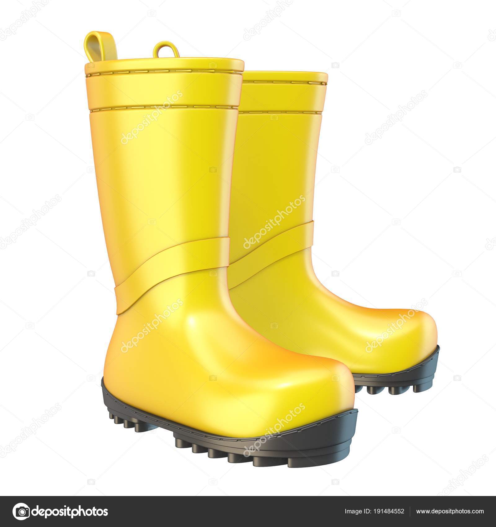 bota amarela de chuva
