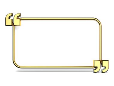 3d altın uzayda kopya quotes