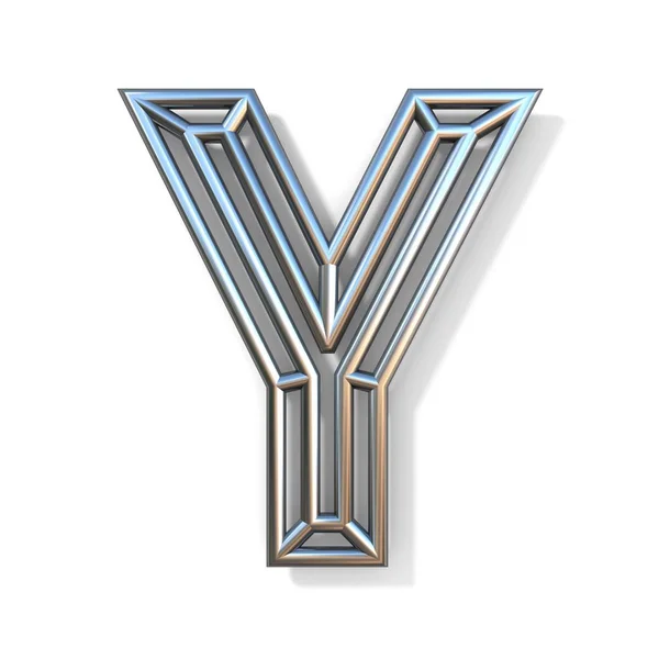 Σύρμα διάρθρωσης γραμματοσειρά γράμμα Y 3d — Φωτογραφία Αρχείου