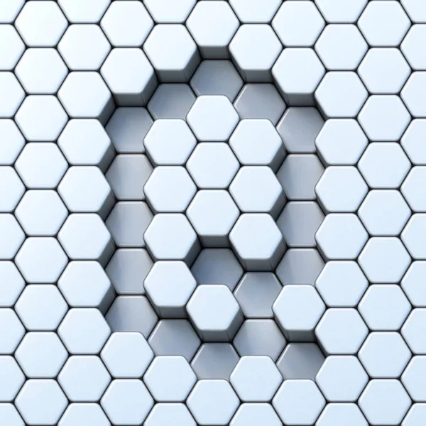 Carta grade hexagonal Q 3D — Fotografia de Stock