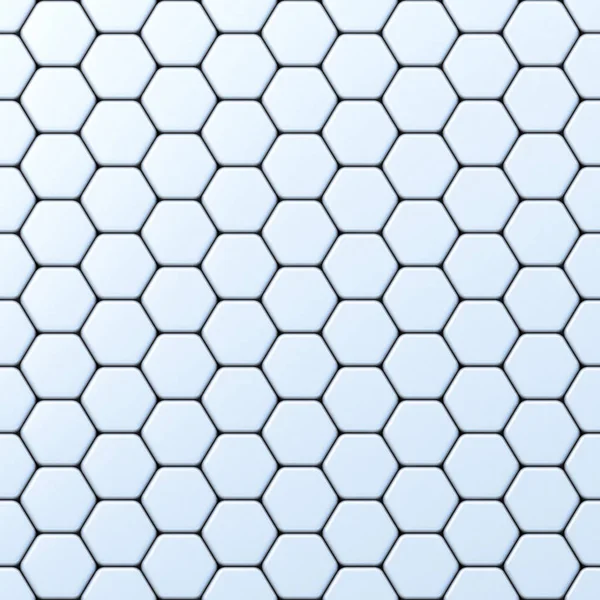 Hexagonal grid 3D — Stock Photo, Image
