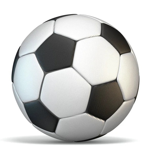 Voetbal Voetbal Bal Rendering Illustratie Geïsoleerd Witte Achtergrond — Stockfoto