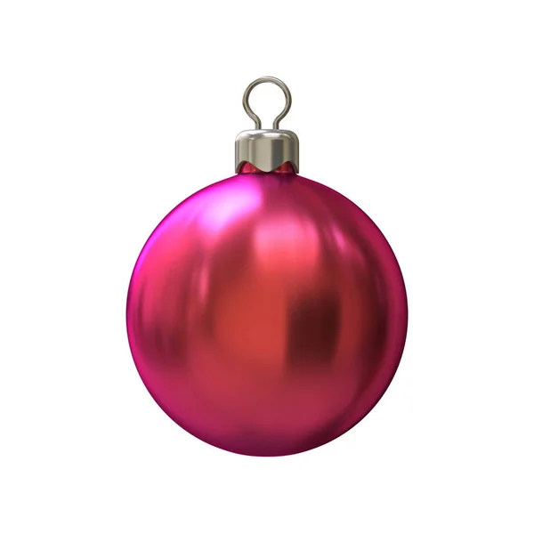 Red Christmas ball 3D — Stock Photo, Image