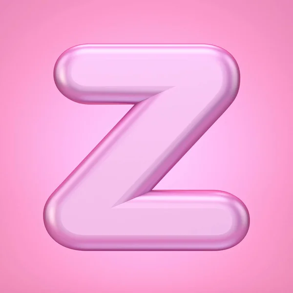 Font roz Letter Z 3D — Fotografie, imagine de stoc