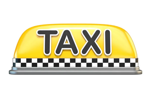 Taxi sign 3d — стокове фото