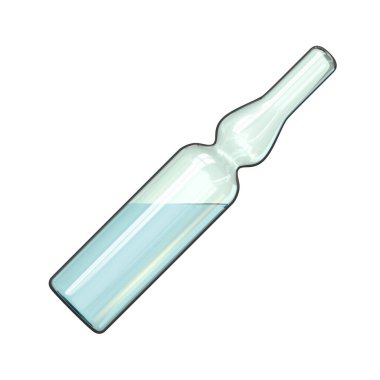 Açı camlı ampul beyaz arkaplanda izole edilmiş 3B görüntüleme