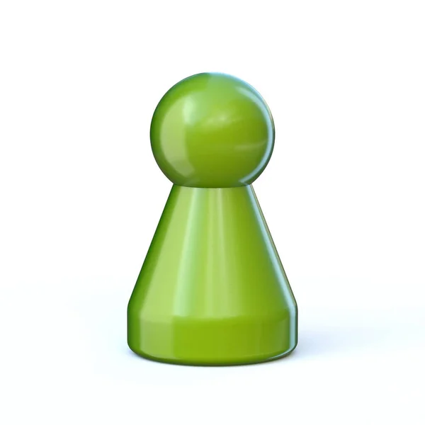 白の背景に隔離された緑のゲームポーン3Dレンダリングイラスト — ストック写真
