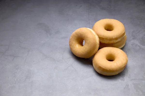 Delicioso Grupo Donuts Doces Conceito Alimento — Fotografia de Stock