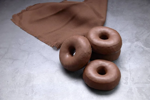 Delicioso Grupo Donuts Doces Conceito Alimento — Fotografia de Stock