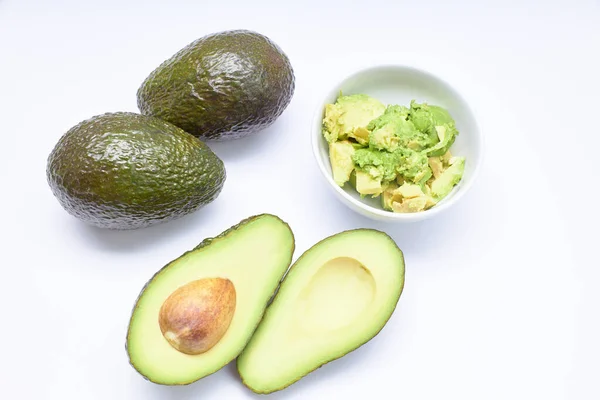 Avocado Fruit Detail Interior Seed Very Healthy Delicious Concept Healthy — Stock Photo, Image