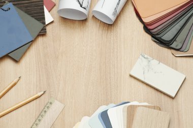 Mimarlık mimari planları mimar planları proje için rulo.