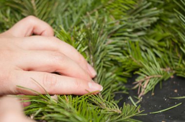 Bir Noel çelenk, Advent yapma.