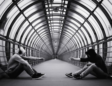 hoody kentsel sokak adam