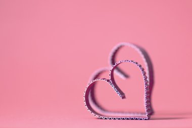 Kalp şekli kağıt kırmızı