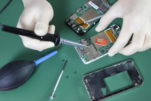Телефон chip ремонт — стокове фото