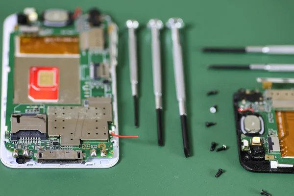 Telefon çip mikro tamiri — Stok fotoğraf