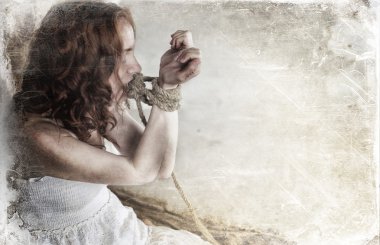 şiddet vict sıfırdan etkisi olan eller kızla adlı fotoğrafa bağlı