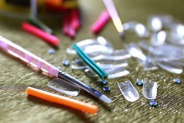 Manikür çivi yanlış aksesuarları