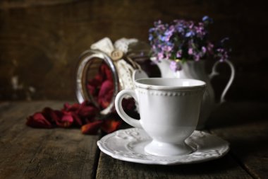 Vintage tea gül kuru yaprağı