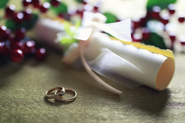 Γαμήλιο δαχτυλίδι φόντο πρόσκληση — Φωτογραφία Αρχείου
