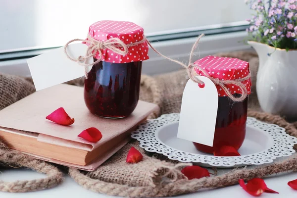 Rustic homemade jam — Stock Photo, Image