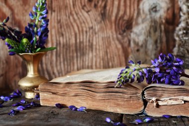 ahşap masa anahtar Retro kitap