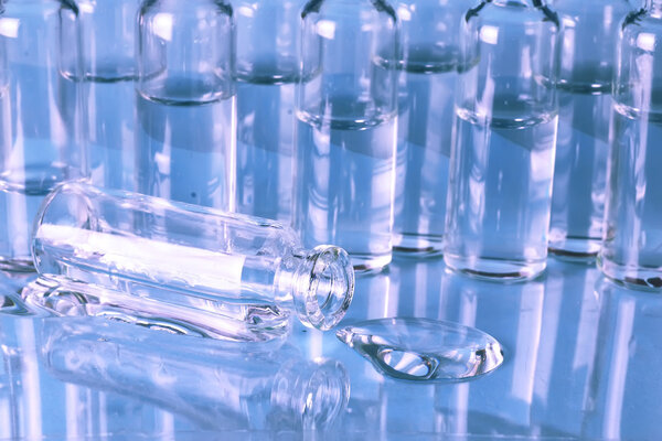 medical ampoules isolated