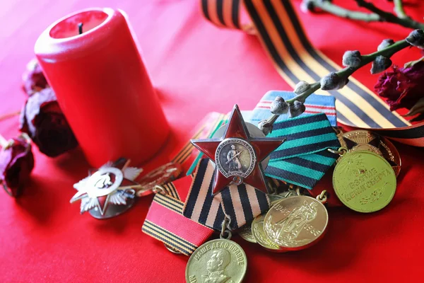 Grandes medallas de guerra patrióticas — Foto de Stock