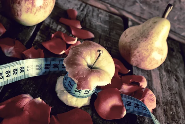 Magersucht Dünnschichtmessung bei Apfel — Stockfoto