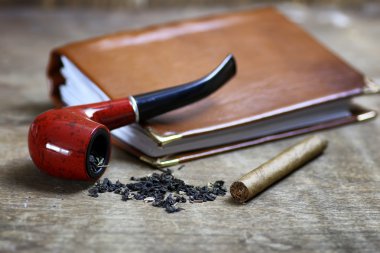 Boru tütün tablo ahşap