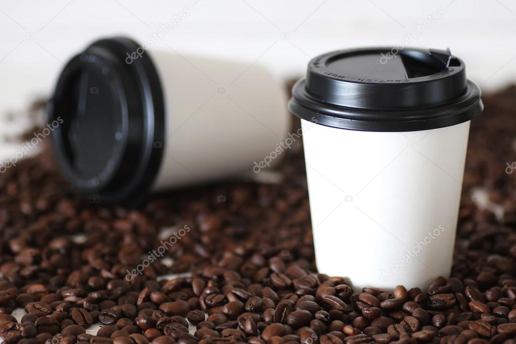 coffe paper cup bean
