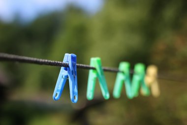 Clothespin açık halata