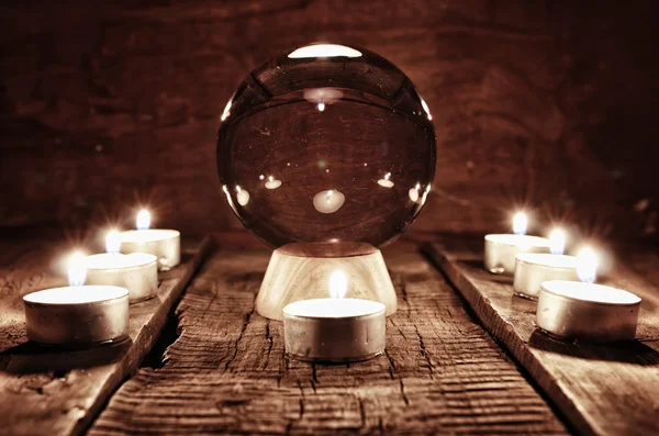 Future teller candle divination — Stock Photo, Image