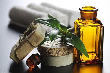 Spa bottle yeşil kumaş