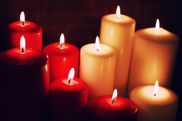 Set di luci macro a candela — Foto Stock